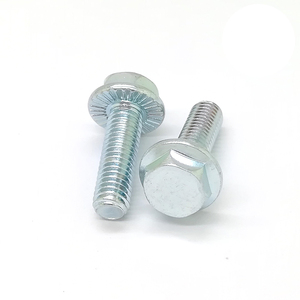 M4 M6 M8 M10 M12 M16 <span class=keywords><strong>4.6</strong></span> 8.8 mạ kẽm răng cưa <span class=keywords><strong>Hex</strong></span> mặt bích bu lông Kích thước mặt bích đầu bu lông và đai ốc <span class=keywords><strong>Hex</strong></span> mặt bích vít - Product Image 5