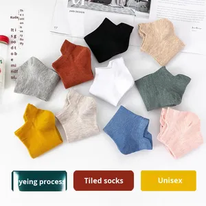 <span class=keywords><strong>Calcetines</strong></span> de algodón de Color sólido para mujer, <span class=keywords><strong>calcetines</strong></span> <span class=keywords><strong>cortos</strong></span> invisibles de punto fino, boca baja, diseño de barco tridimensional, uno para primavera - Product Image 5