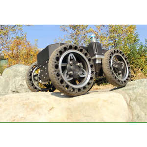 Châssis de robot monte-escaliers à roues, voiture robot à 4 roues avec amortissement pour utilisation en extérieur - Product Image 2