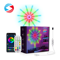 Bande LED intelligente RGBIC 5V 5050 à changement de couleur, synchronisation musicale, contrôle par application téléphonique, USB, lumières de feux d'artifice, cuivre