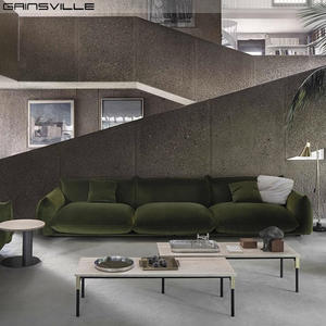 Sofás italianos relax, sofá seccional modular Abric de terciopelo de lujo contemporáneo, juego de sofá Marenco para sala de estar - Product Image 5