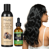 Huile de ricin naturelle pour cheveux, pressée à froid, sans hexane, hydratante pour la peau, favorisant la croissance des cheveux noirs jamaïcains, marque privée