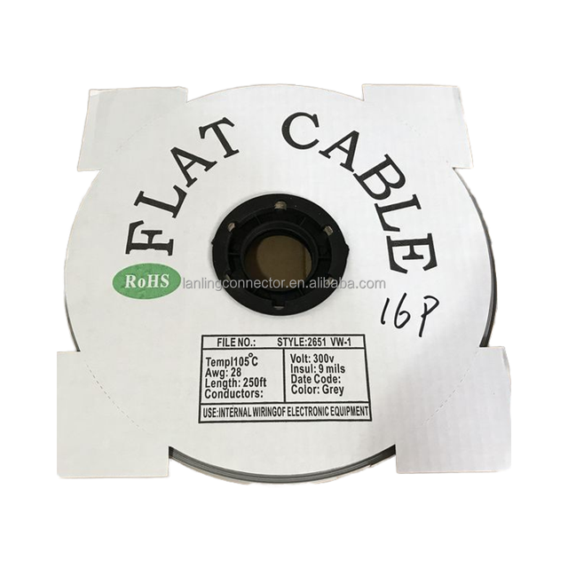 LL1049-1 PITCH 1.27MM 2651 28AWG RIBBON GREY FLAT CABLE