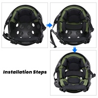 Casque tactique de protection doux confort rembourrage en mousse coussinets de casque tactique coussin universel de remplacement pour casque en mousse à mémoire