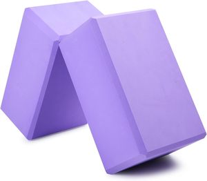 JIKE EVA nhẹ bền Yoga khối chống trượt Pilates & Thiền kéo dài gạch cải thiện tư thế & cân bằng - Product Image 2