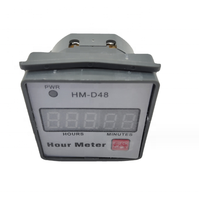 Jauge de compteur d'heures pour générateur de tondeuse à gazon tracteur agricole équipement de moteur HM-D48 compteur horaire 0-999.99h minuterie 220V compteur horaire
