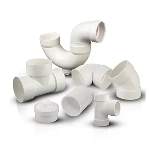PVC pipe connection system tee drainage fittings pvc connector polyethylene pipe tee joint