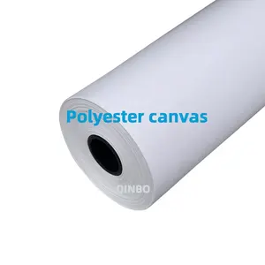 2023 nouvelle toile Polyester imperméable 300D * 300D personnalisé 220g jet d'encre Polyester mat Art toile rouleau impression