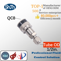 Raccord rapide / coupleur Swagelok type Ferrule 316SS, filetage BSPP, BSPT, NPT, pour huile, gaz, eau, média, ASME, ANSI, DIN