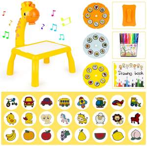 可擦涂鸦长颈鹿板学龄前学生塑料家具套装绘画玩具 - Product Image 3