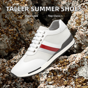 <b>Men's</b> Summer <b>Height</b> <b>Increasing</b> 8cm Invisible Inner Breathable Casual Walking <b>Shoes</b> Youth Chunky - Product Image 2