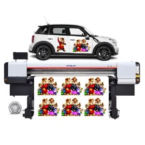 HONGJET Digital Car Stickers Custom 3200 Printhead Printing Machine for Leather Cloth Gloves PU Synthetic Leather