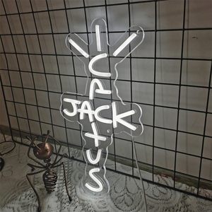 Enseigne néon <span class=keywords><strong>Jack</strong></span> <span class=keywords><strong>Cactus</strong></span> Western, chapeau de cowboy, art mural en acrylique LED, lampe à intensité variable, décoration pour homme, bar, chambre, maison, ranch, fête - Product Image 2