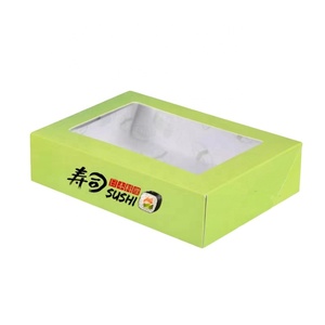 Tùy Chỉnh Dùng Một Lần Sushi & Mì Takeaway Hộp Với Cửa Sổ Cán Bóng Có Thể Gập Lại Giấy Bao Bì - Product Image 3