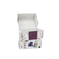 Boîte d'emballage personnalisée avec logo, en carton kraft recyclable, avec couvercle et base, inserts personnalisés, boîte en carton ondulé durable imprimée pour cadeau