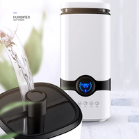 Humidificateur d'air 4.5L à remplissage par le haut Humidificateur diffuseur d'huiles essentielles à écran LCD Humidificateur à ultrasons à télécommande