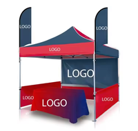 Vente flash Tente de marché extérieure personnalisée 10x20 pieds en aluminium résistante au vent, tente d'exposition, chapiteau, auvent, pop-up avec sac