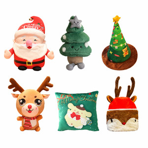 Bán Buôn Tùy Chỉnh Giáng Sinh Thú Nhồi Bông Đồ Chơi Santa Elk Sang Trọng Với Logo Độc Đáo Giáng Sinh Búp Bê Sang Trọng - Product Image 3