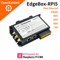 Controlador Lógico Programable (PLC) con 8GB de RAM y 32GB de EMMC. Control Industrial RS485 RS232 6DI 6DO WIFI 4G LTE Raspberry PI CM5 PLC