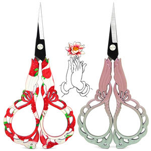 オーキッドはさみ梅花蓮はさみ菊手作りクロスステッチ糸トリマー学生 & オフィスはさみ - Product Image 1