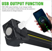 Lampe de travail COB rechargeable USB-C, IP65, magnétique, à 7 niveaux de luminosité, avec crochet de suspension, pliable à 180 degrés, 1000LM, idéale pour la gym et la photographie