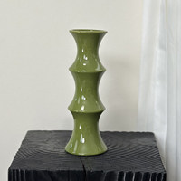 Vase en bambou de luxe léger, style vintage, pour bambou porte-bonheur, fougère asperge, verdure artificielle, fausses fleurs, décoration d'intérieur haut de gamme