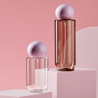 Flacon pulvérisateur de parfum de luxe de 100 à 150 ml, huile pour le corps, parfum pour les cheveux, vaporisateur fin, flacon cosmétique en plastique PET avec bouchons à dôme