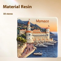 Souvenirs touristiques marocains en relief en résine 3D autocollants de réfrigérateur entourant la Méditerranée pour les cérémonies d'accompagnement