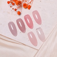 Ensemble de vernis à ongles en gel non toxique, 8 couleurs, rose nude, translucide, sans HEMA, kits de vernis à ongles en gel à retirer par trempage