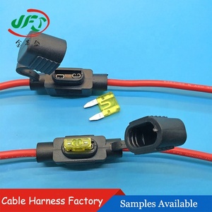 Soporte de fusible en línea <span class=keywords><strong>para</strong></span> coche, portafusibles de hoja de enchufe impermeable, 12V, 24V, 10A, 20A, 30A, 40A - Product Image 3
