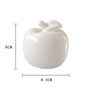 OEM <b>Pink</b> White Ceramic Apple Home <b>Decor</b> Living Room Art Crafts Porch <b>Christmas</b> Apple <b>Decor</b> - Product Image 6