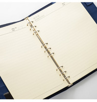 Agenda spirale A5 fait main en tissu avec reliure à feuillet plié, pour enregistrement de réunions, écriture, couvertures de journal personnalisées, 120 feuilles