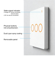 Oferta Especial LANBON Serie L10Q Tuya Zigbee Interruptor de Luz Inteligente de 1/2/3 Botones para Uso Doméstico, No Requiere Neutro, Interruptor de Pared Inalámbrico