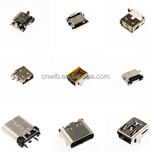Factory original <strong>Micro</strong> <strong>USB</strong> Type B And type C <strong>Female</strong> <strong>Socket</strong> 180 Degree 5 Pins SMD SMT <strong>Solder</strong> Connectors - Product Image 2