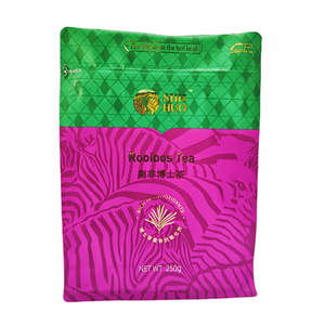 Impresión personalizada Embalaje de lujo Estampado en caliente Vacío 125g 250g 375G Rojo <span class=keywords><strong>Verde</strong></span> <span class=keywords><strong>Rooibos</strong></span> Té Café Bolsa de fondo plano con cremallera - Product Image 5