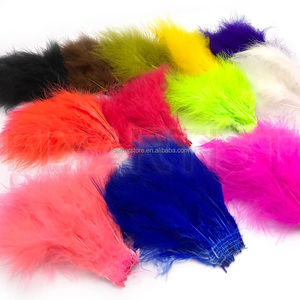 Plumas de Marabú de Pavo Esponjosas de 5-6 Pulgadas al por Mayor para Atado de Moscas, Pesca, Manualidades, Disfraces de Carnaval y Decoraciones - Product Image 1