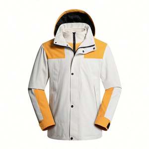 Chaqueta de Esquí de Montaña 3 en 1 Impermeable para Hombre, con Forro Polar, Cortavientos, con Capucha, para Otoño e Invierno - Product Image 3
