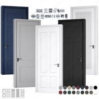 Amerikanischer Standard HDF Massivholz-Fertigtür für Zimmer 30x80 Innenbereich Schlafzimmer und Badezimmer Türen Innentür Holz mit Rahmen