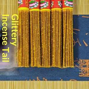 Incenso Dorato 5-in-1 con Design a Piedi, Fatto a Mano in Cina, Lunghezza 32,5 cm, Spessore 3 mm, Incenso per Ricchezza e Divinità in Tutte le Direzioni - Product Image 3