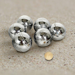 Ensemble <span class=keywords><strong>de</strong></span> boules <span class=keywords><strong>de</strong></span> pétanque en acier inoxydable pour les sports <span class=keywords><strong>de</strong></span> plein air et les jeux <span class=keywords><strong>de</strong></span> cour avec option <span class=keywords><strong>de</strong></span> logo personnalisé - Product Image 2
