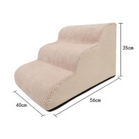 Tapis d'escalier pour chien, amovible, lavable, respirant, marches en éponge, écologique, doux, confortable, sans assemblage, toutes saisons