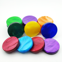Sortie personnalisée Marbré Gradient Coloré 30mm Acrylique Adulte Jeux de Société Backgammon Checker Chips Pièces d'échecs Jetons S'il vous plaît