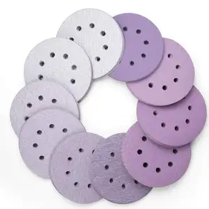 SATC 5 Inch 8 Holes Sanding Discs, 40 -800 Grit Assorted Professional Sandpaper , Hook and Loop Random Orbital Sander Sand Pape