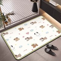 Tapis de sol HM Premium en boue de diatomée, super absorbant, séchage rapide, antidérapant, 2,5 mm, tapis de salle de bain, vente en gros, personnalisable