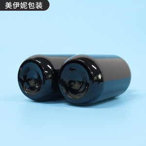 Glossy Black 500ml Pet <b>Shampoo</b> Bottle With Pump For Shower Gel Lotion Travel Use - Product Image 2