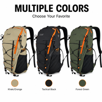 Sac à dos de camping imperméable de haute qualité 25L pour femmes et hommes, ergonomique, respirant, sac à dos de jour personnalisé OEM, léger, pour la randonnée