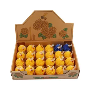 Factory manufacture various popular natural pure beeswax artistic religious candles