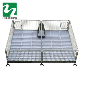 Mejor venta al por mayor precio <span class=keywords><strong>cochinillo</strong></span> portátil vivero puesto plegable cerdo parto jaula pluma de vivero - Product Image 6