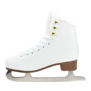 Patines de Hielo de Lujo para Mujer, Modelo <span class=keywords><strong>Adele</strong></span>, con Accesorios Dorados, Resistentes al Frío, de Cuero Sintético PU, Forro de Piel Suave, Certificación TV, Serrados - Product Image 3
