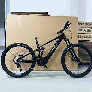29er Mountain Bike EM10 Carbon Fiber Full Suspension M560 Central Motor 48V 500W 12 <b>Speed</b> Lithium Battery - Product Image 3